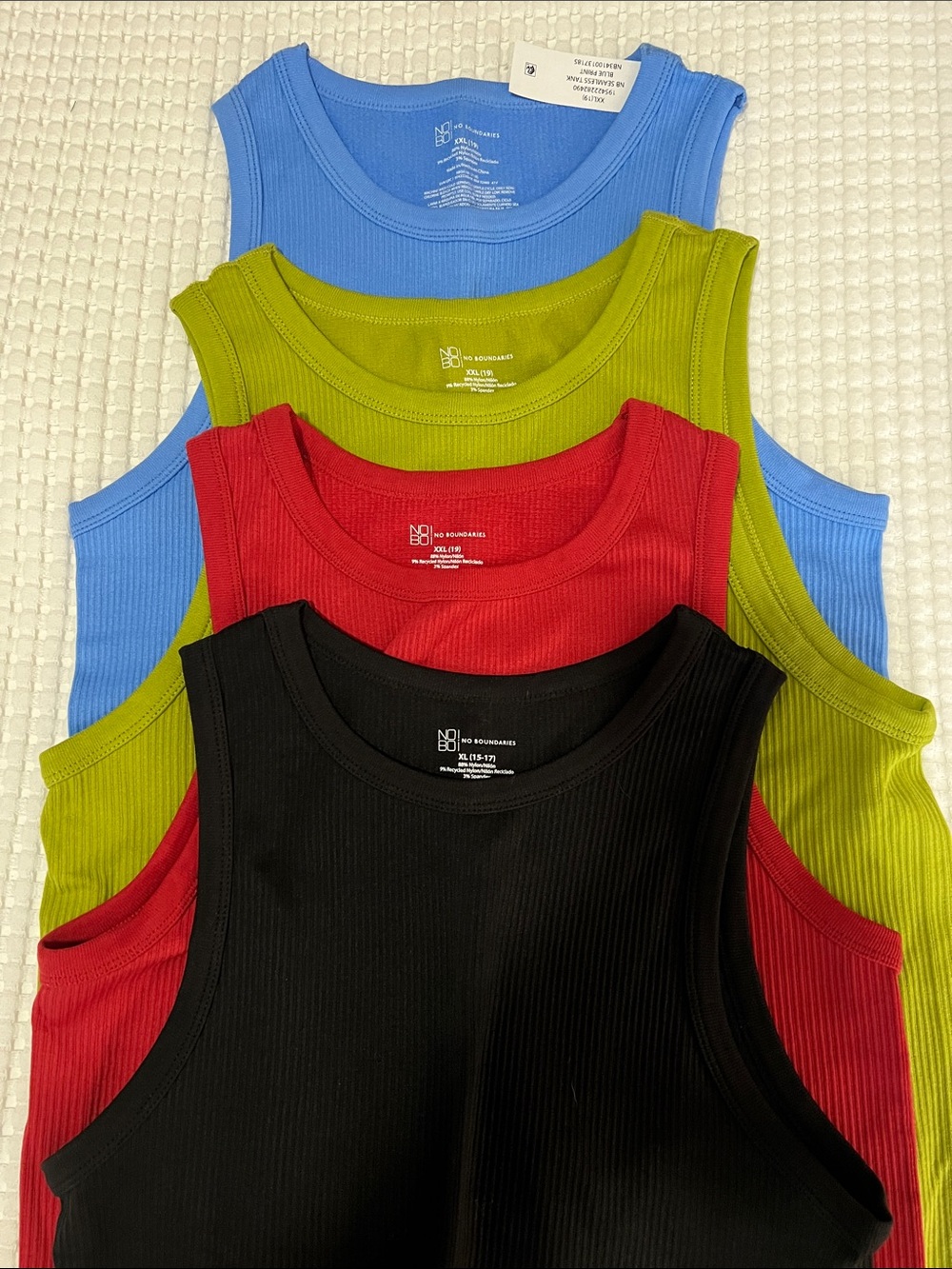 Tank Top Ribbed Bundle Size XXL